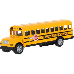 KAJGL-Modèle De Bus Scolaire-Jaune-Voiture Pour Enfants-Orange-13X4 Cm - Neuf