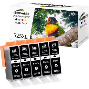 Cartouches D'Encre Compatibles Canon Pgi-525 Pgbk Pour Pixma Ip4850 Ip4950 Ix6550 Mg5150 Mg5250 Mg5340 Mg5350 Mg6150 Mg6250 Mg8150 Mg8240 Mg8250 Mx715 Mx885(5Pgbk)[ENC942625] - Neuf
