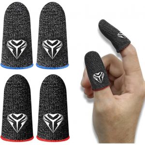 Ensemble De 4 Doigtiers De Jeu, &Eacute;tui De Jeu Mobile, Gants Pour &Eacute;cran Tactile R&eacute;sistants &Agrave; La Transpiration, Adapt&eacute;s Aux Doigts Et Aux Pouces Pour Les Jeux Sur &Eacute;cran Tactile, Doigtiers De Jeu[Z160] - Neuf
