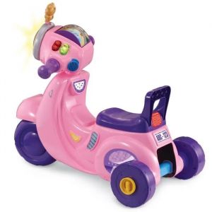 VTECH PORTEUR SCOOTER INTERACTIF 3 EN 1 ROSE - Neuf
