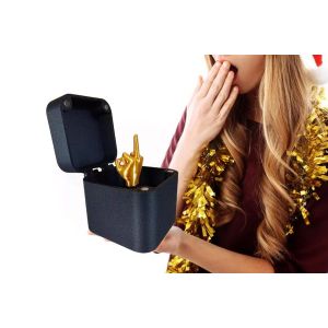 Bo&icirc;te surprise avec doigt d'honneur, cadeau gag - Neuf