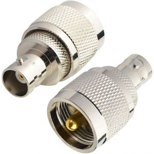 Adaptateur PL259 M&acirc;le Femelle Connecteur Coaxial &agrave; UHF Adaptateur d'Antenne Radio Amateur pour SO239/Antennes RF/P&eacute;riph&eacute;riques LAN sans Fil/C&acirc;ble Coaxial/Wi-FI Radio Paquet de 2 - Neuf