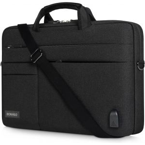 acdsgd-17 Pouces Grande Sacoche pour Ordinateur Portable Housse Sac avec Port de Chargeur USB Externe Sacoche Bandouli&egrave;re pour 17-17.3"" Notebook/Dell/Lenovo/HP/ASUS, Noir 1 - Neuf