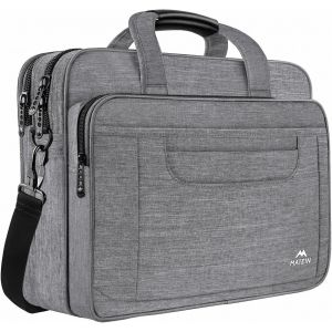 acdsgd-Sac Ordinateur Portable 15.6 Pouces Mallette Multifonctionnel Business Handcase pour Les Femmes et Les Hommes, Enduring Nylon Sac &agrave; Bandouli&egrave;re pour Voyage Tablette/Notebook Gris - Neuf
