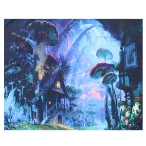 Hjlian Tapisserie Murale A Suspendre Motif Foret, Couverture De Plage, Decoration Pour Salon, Chambre A Coucher, 150 X 150 Cm - Neuf