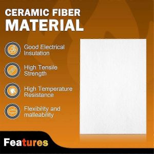 Papier d'étanchéité haute température,matériau de joint de poêle en fibre céramique,panneaux de cheminée isolés pour pel - Neuf