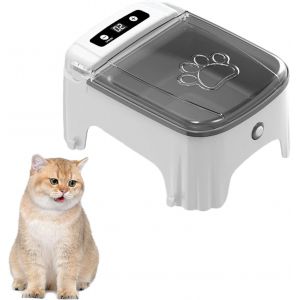 Distributeur Automatique De Nourriture Pour Chat Et Chien U2013 Mangeoire Automatique Avec Minuterie, Gamelle Chronométrée Pour Chat Et Compagnon U2013 Fournitures Pour Animaux Domestiques Adaptées - Neuf