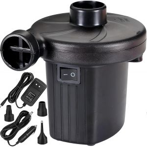 Chenquansarl-Pompe À Air Électrique Gonfleur Dégonfleur 230 V Pour Matelas Pneumatique Avec 3 Buses D'air, Multifonction, 2 En 1 Gonflage Et Déflat, Compresseur Matelas, Canapé, Piscine, - Neuf