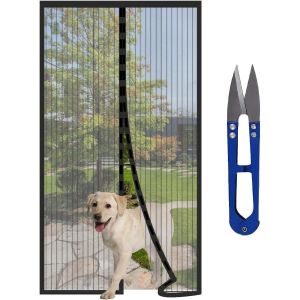 Wag-Moustiquaire Magnétique Pour Porte De Balcon, Salon, Porte Coulissante, Porte De Terrasse, 220 X 120 Cm, 10 X Plus Résistant, Blanc - Neuf