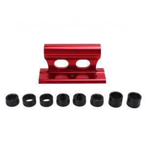 Meijun Support De Fourche A Degagement Rapide Pour Velo En Alliage D'aluminium, Accessoires Pour Les Voyages En Plein Air, Rouge - Neuf
