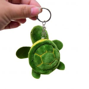 Peluche Porte-Cl&eacute;s Animal En Peluche Mignon Tortue Verte Porte-Cl&eacute;s Charm Sac &Agrave; Dos Clip - Neuf