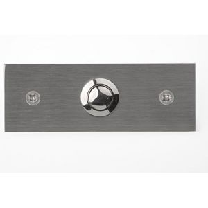 KALANKA-HUBER bouton de sonnette en m&eacute;tal - bouton de sonnette I en laiton chrom&eacute; - bouton-poussoir - Neuf