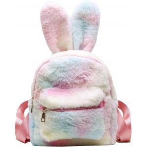 Sacs À Dos De Lapin Mignons Pour Filles, Sac À Dos Pour Femmes Avec Oreilles De Lapin Sac À Bandoulière En Peluche Sac D'École Cartable - Neuf