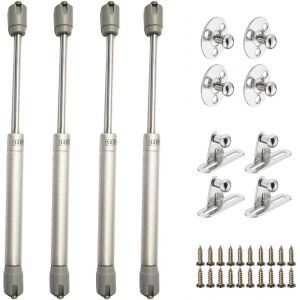 V&eacute;rins &agrave; Gaz Hydrauliques pour Levage de Porte Armoire Meuble Cuisine Amortisseur Charni&egrave;, 120N/12kg Amortisseur &agrave; Gaz, Lot de 4 - Neuf