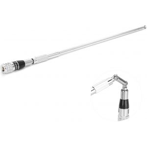 VornixorSarlshop-Antenne T&eacute;lescopique Extensible Antenne t&eacute;lescopique &agrave; Filetage pour Alpha 100 50/Astro 320 220 430/Alpha100 Antenne Extensible GPS TV Portable pour Voiture Avion - Neuf