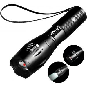 Tianyi-Lampe De Poche Tactique Infrarouge 850nm Rechargeable, Lumi&egrave;re Blanche 2-En-1 Et Lumi&egrave;re De Chasse Infrarouge Led, 2 Modes, Lampe Chasse Au Raccoon, D&eacute;tecteur, Observation Nocturne. - Neuf