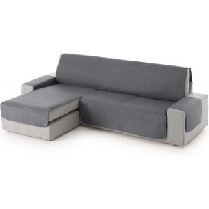 SUBZONAL-Housse de Canap&eacute; d&iquest;Angle Gauche avec Accoudoirs Adele 200 cm &iquest; Housse Prot&egrave;ge-Canap&eacute; R&eacute;versible Matelass&eacute; Grey, Anti-Taches, Lavable, Id&eacute;al Animaux, - Neuf