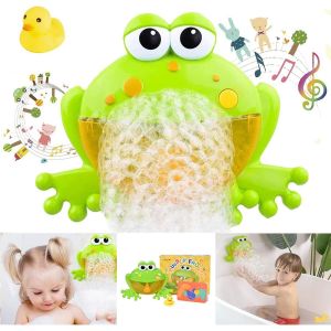 Jouets De Bain À Bulles Pour Bébé, Machine À Bulles De Bain Pour Enfants, Bain Électrique, Musique, Crache Automatiquement Des Bulles, Grenouille, Jouet De Jeu D'eau - Neuf