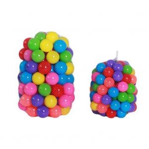 50pcs balles de bébé pour fosse à balles 5,5 cm de diamètre ensemble de balles de jeu colorées boules en plastique pour filles et garçons - Neuf