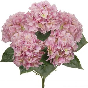 Eryi-Grand Bouquet D'hortensias Roses Artificielles En Soie Pour Décoration D'intérieur, Arrangement Floral, Mariage, Bouquets De Fleurs, Salon, Décoration De Centre De Table - Neuf