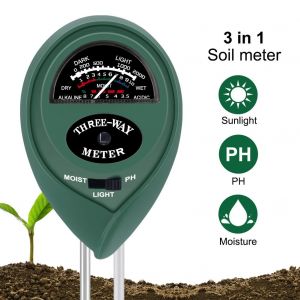 Kit De Test 3 En 1 Pour Le Sol : Ph, Humidit&eacute;, Luminosit&eacute;, Id&eacute;al Pour Les Plantes Et Les Fleurs De Jardin. - Neuf
