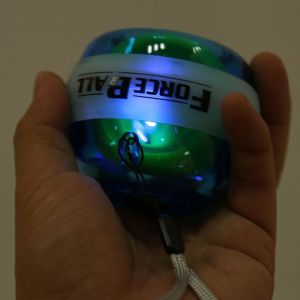 Ballon D'exercice A Led Pour Poignets Et Avant-Bras, Points De Soulagement, Force Et Musculation (Bleu) - Neuf