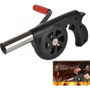 Promotion hivernale,ventilateur de barbecue manuel,souffleur de barbecue manuel,souffleur de barbecue au charbon de bois manuel,souffleur de barbecue manuel pour cuisine de camping en plein air - Neuf