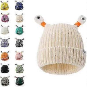 Hiver Parent-Enfant Mignon Brillant Petit Monstre Tricot Chapeau,Unny Mignon Monstre Bonnets Casquette,Dr&ocirc;le Brillant Monstre Tricot&eacute; Chapeau - Neuf