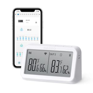 IBS-TH2 Thermom&egrave;tre Hygrom&egrave;tre Bluetooth Enregistreur Temperature Humidite Magn&eacute;tique &Eacute;tanche,Capteur Intelligent Int&eacute;gr&eacute;,pour Nourriture,Reptiles,Frigo,Serre,Cave Vin,Terrarium - Neuf