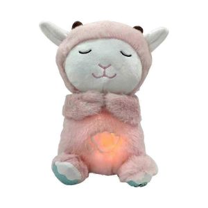 Breathing Stuffed Animal Toys Rest Calming Sleep Baby Soother Heartbeat Stuffed Animal Baby Sound Machine Jn - Neuf
