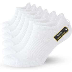 Utigh-Lot De 4 Paires De Chaussettes De Sport Pour Homme Et Femme - Légères Et Rembourrées En Coton Respirant - Coupe Basse - Noir Et Blanc - 4 Tailles - Neuf