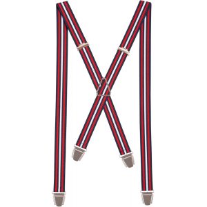 Cauc-Bretelles Homme Fines Made In France - Elastique Solide & 4 Pinces Ultra Fortes En X - Bretelles 2,5cm De Large Taille Ajustable Garantie &Agrave; Vie - Neuf