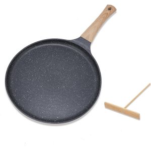 Po&ecirc;le &Agrave; Cr&ecirc;pes 20 Cm Noir Marron - Neuf