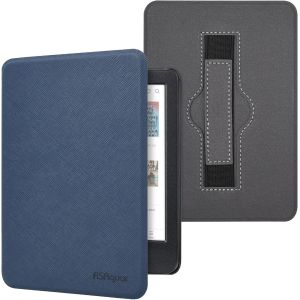&Eacute;tui En Tissu Pour Kobo Clara Colour|Bw|2e,Tolino Shine Colour/Shine 5/4 Avec Dragonne,Housse De Protection Avec Fonction Veille/R&eacute;veil Automatique,Bleu - Neuf