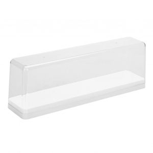 Empilable transparent figurine bo&icirc;te de rangement poup&eacute;e vitrine blanche anti-poussi&egrave;re - Neuf