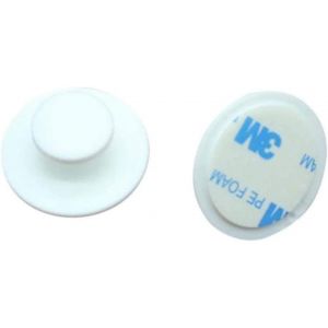 Lot de 10 boutons de tiroir autocollants (blancs) 3M pour placard, tiroir, porte coulissante, fenêtre, armoire - Neuf