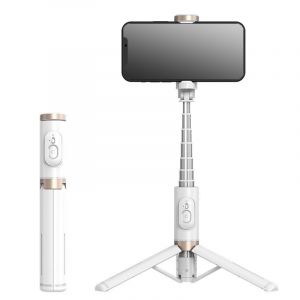 Perche À Selfie Renforcée Blanche, Trépied Télescopique Réglable, Monopode En Alliage D'aluminium Amélioré Pour Iphone Et Android - Neuf