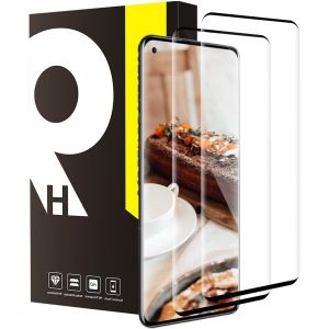 KAL-Lot De 2 Films De Protection D'Écran En Verre Blindé Pour Oneplus 9 Pro 5G, Dureté 9H, Sans Rayures, Sans Bulles, Protection Complète 3D, Transparent Hd - Neuf
