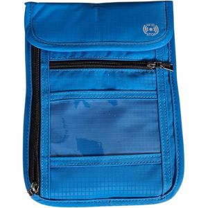 nzqaf-- Pochette Tour de Cou De Voyage Imperméable anti RFID Femme Homme, enfant -Téléphone, Passeport carte d`identité biométrique, Carte bancaire: bloque les ondes RFID à 13,56 Mhz - Neuf