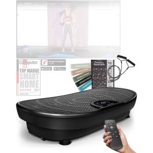 Checarzhn--No1-Vp500 - Plateforme Vibrante Pour Fitness À La Maison, Inclut Plaque Vibrante, Power Ropes, Poignées - Haut-Parleurs Intégrés Pour Musique, Technologie Oscillante 4d - Neuf