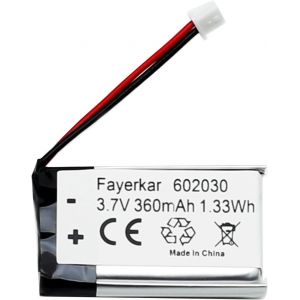 Batterie au lithium 602030 3,7 V 350 mAh pour casque Bluetooth VXI BlueParrott B350-XT B550-XT B350XT B550XT B550XT-Compatible avec caméra embarquée Vantrue - Neuf