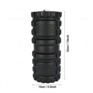 Rouleau De Massage Vibrant Haute Intensite A 3 Vitesses Pour Yoga, Colonne De Massage Vibrante, Noir (Ue) - Neuf