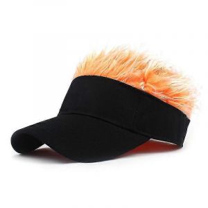 Casquette De Baseball De Golf Avec Faux Cheveux Casquette Pare-Soleil Fun Toupee Chapeaux Hommes Spiked - Neuf