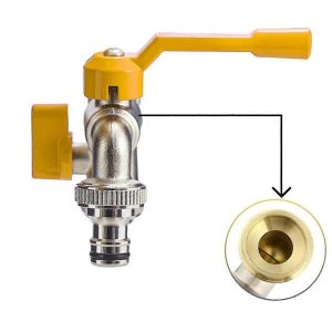 3/4 Garden Courtyard Robinet Antigel Extérieur One-In-Two-Out Machine à laver extérieure tout-cuivre du - Neuf