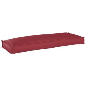 Vidaxl Coussin Pour Banc De Palette Bordeaux 110 X 40 X 8 Cm - Neuf