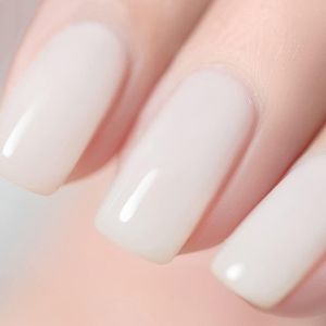 Vernis Gel Semi-Permanent Blanc Laiteux, Vernis À Ongles French White Milky Blanc Naturel Nail Art Uv Led Soak Off Manicure 15ml - Neuf