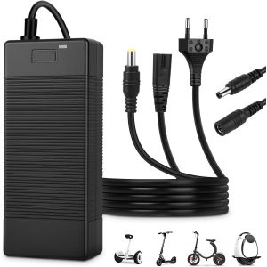 42v 2a Chargeur Trottinette Electrique, Lithium Chargeur De Batterie Avec Connecteur Cc 5,5 Mm X 2,1 Mm, Pour E-Scooter, Hoverboard, Monocycle, Gotrax Gxl G2 V2 S2 Apex Cityscape Gks D1 - Neuf