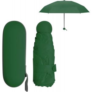 Parapluie Pliant Mini pour Femme Homme Enfant, 6 Côtes Petit Compact Parapluies de Poche Solide avec Étui, Étanche Résistant Vent Parapluie Solaire Anti UV,Portable Umbrella pour Voyage - Neuf