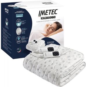Surmatelas Chauffant 2 Places Adapto, 150x160 cm - 6 Temp&eacute;ratures, Tissu 100% Coton, Chauffage Rapide, Temp&eacute;rature Constante, Personnalis&eacute;e - Chauffe-Lit Electrique XL Double Commande - Neuf