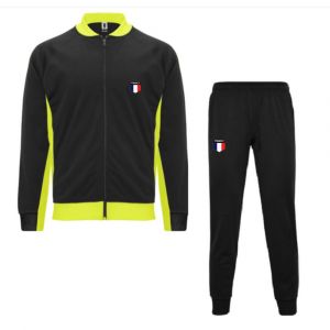 Survêtement Jogging France Noir Et Jaune Enfant (Taille 12 Ans,Couleur Noir) - Neuf